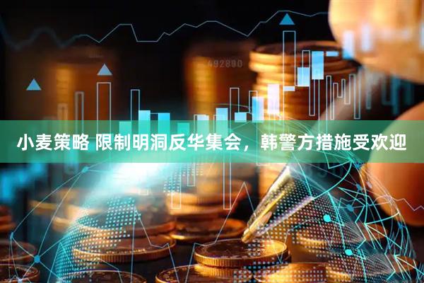 小麦策略 限制明洞反华集会，韩警方措施受欢迎