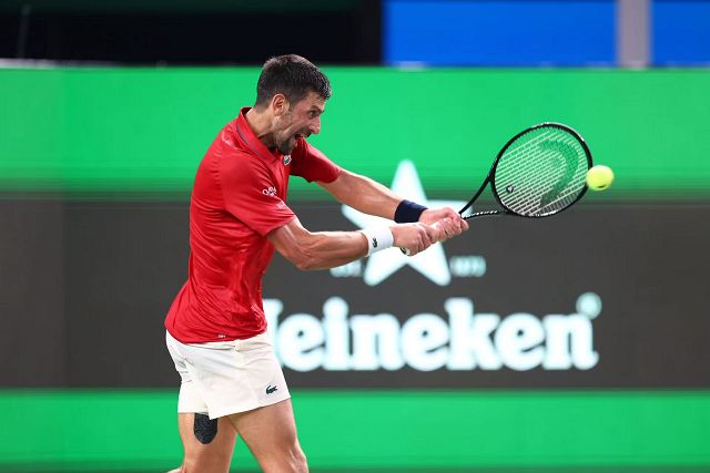 老球王德约科维奇已拼尽全力    摄影/任玉明